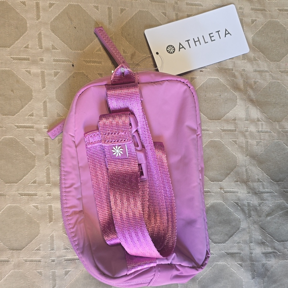 #230. NWT Atheta All About Crossbody Belt Bag In Mimosa Pink Or Chia Pink - Picture 7 of 11